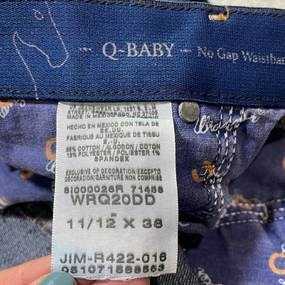 Wrangler Q-Baby No Gap Waistband Denim Jeans WRQ20DD Women’s Size 11/12 x 38 - Picture 9 of 13